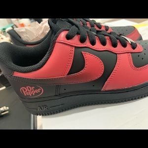 Nike Air Force 1 tennis shoes, brand new, never been worn black with maroon